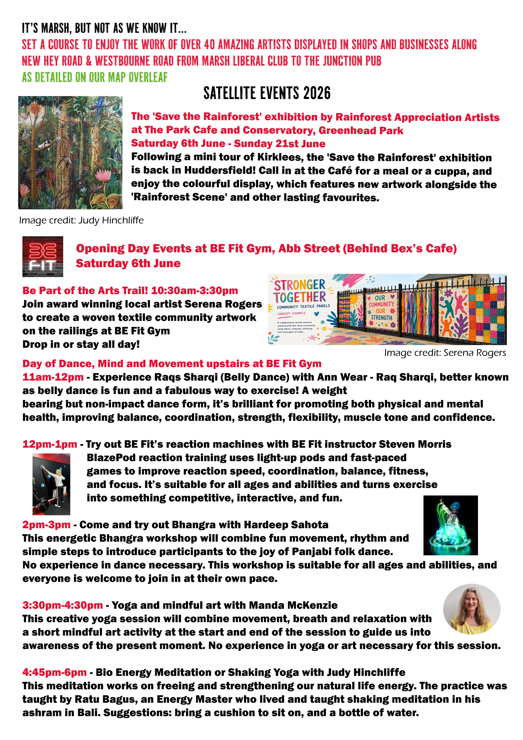 Marshian Arts Trail 2026 Satellite Events (Saturday 6th June)