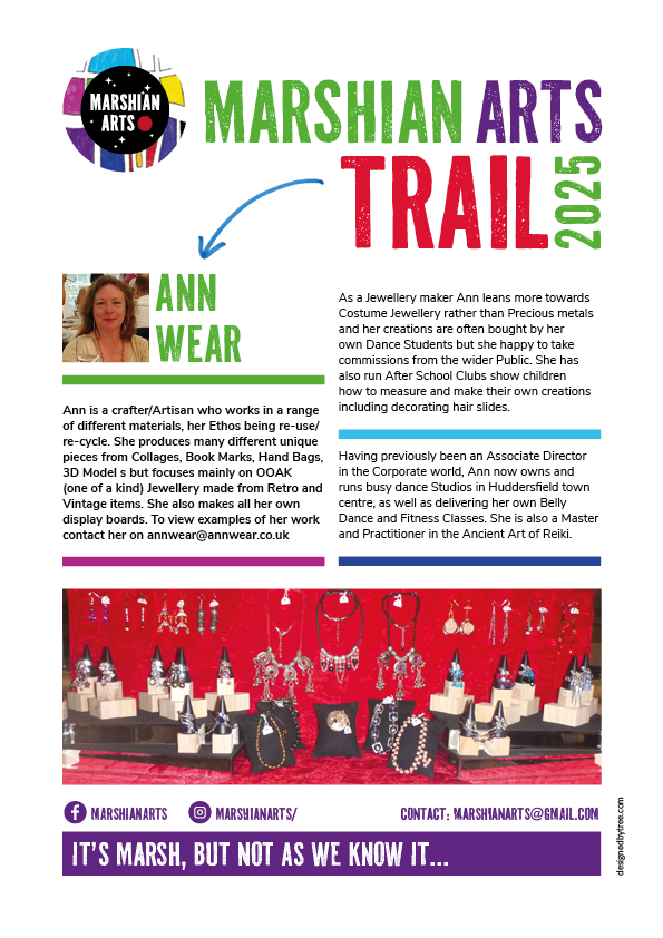 Ann Wear's art on the Marshian Arts Trail 2025