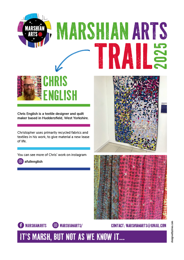 Chris English's art on the Marshian Arts Trail 2025