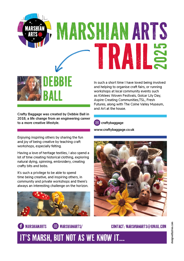Debbie Ball's art on the Marshian Arts Trail 2025