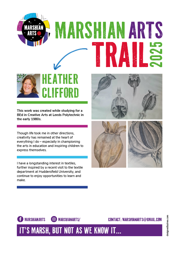 Heather Clifford's art on the Marshian Arts Trail 2025