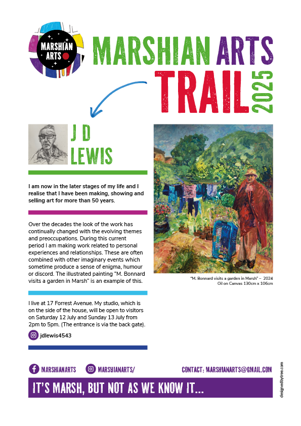 J.D. Lewis' art on the Marshian Arts Trail 2025