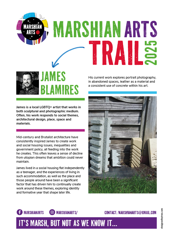 James Blamires' art on the Marshian Arts Trail 2025