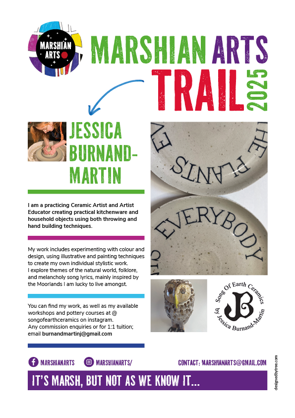 Jessica Burnand-Martin's art on the Marshian Arts Trail 2025