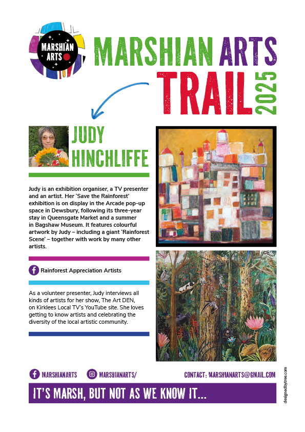 Judy Hinchliffe's art on the Marshian Arts Trail 2025
