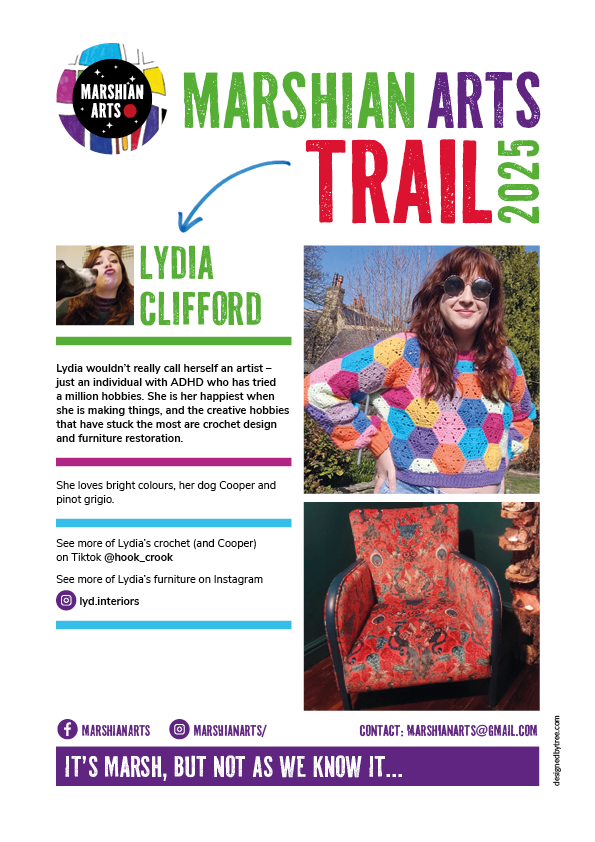 Lydia Clifford's art on the Marshian Arts Trail 2025