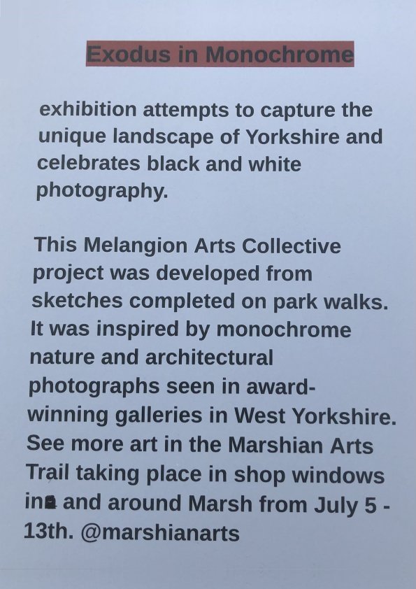 Melangion Arts Collective's art on the Marshian Arts Trail 2025