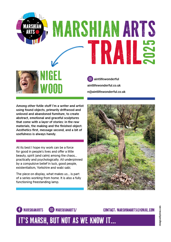 Nigel Wood's art on the Marshian Arts Trail 2025