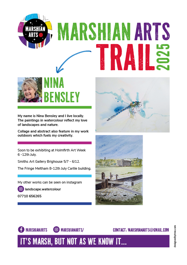 Nina Bensley's art on the Marshian Arts Trail 2025