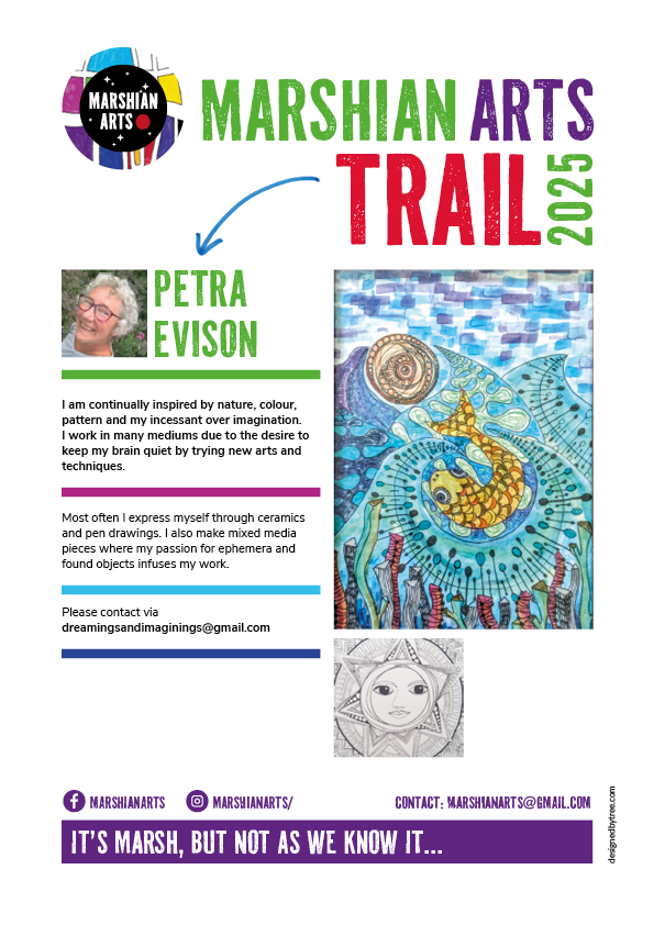 Petra Evision's art on the Marshian Arts Trail 2025
