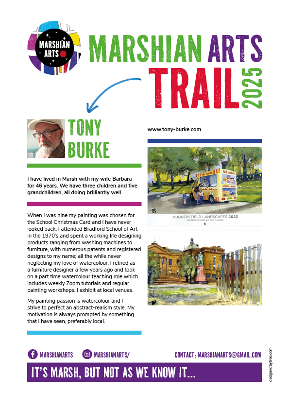 Tony Burke's art on the Marshian Arts Trail 2025